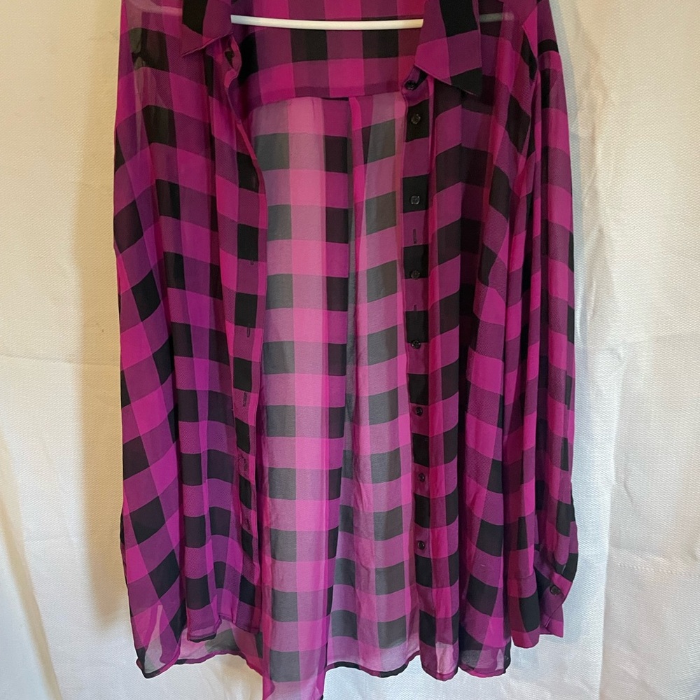 Plaid Purple and Black Women's Skirt